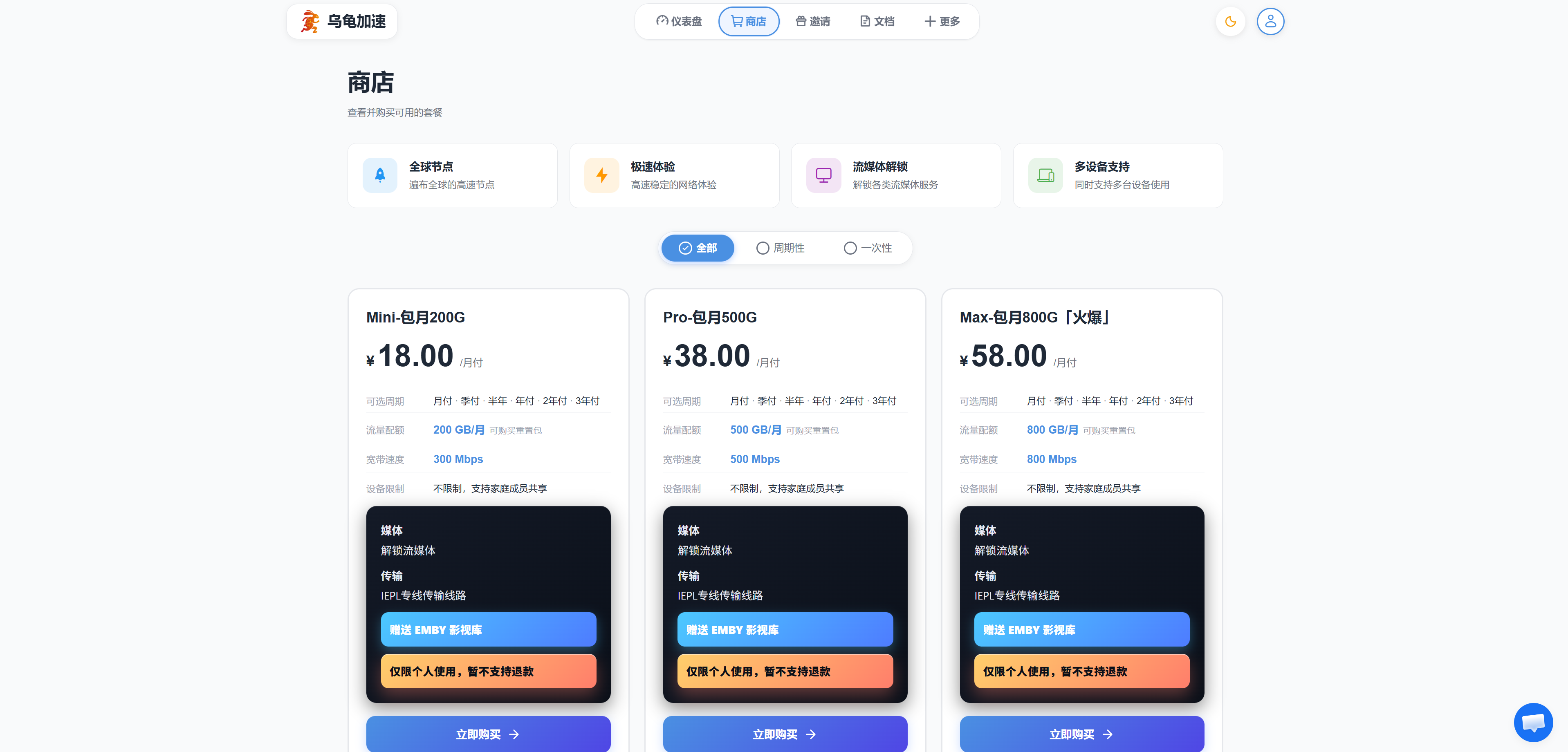 乌龟加速价格图
